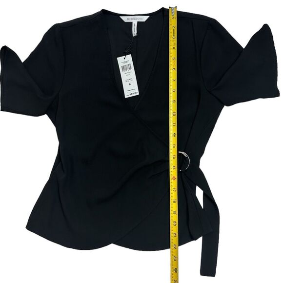 Bcbgeneration Elbow Sleeve‎ Wrap Top Size SMALL - Picture 8 of 13